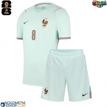 Otroški Nogometni dresi Francija Aurelien Tchouameni #8 Gostujoči SP 2026 Kratek Rokav (+ Kratke hlače)